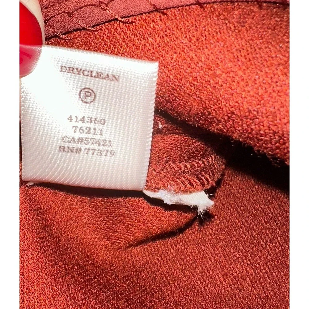 Ann Taylor 2-Piece Set Burnt Orange Peplum Tank (S) & Pencil Skirt‎ (6) Women's